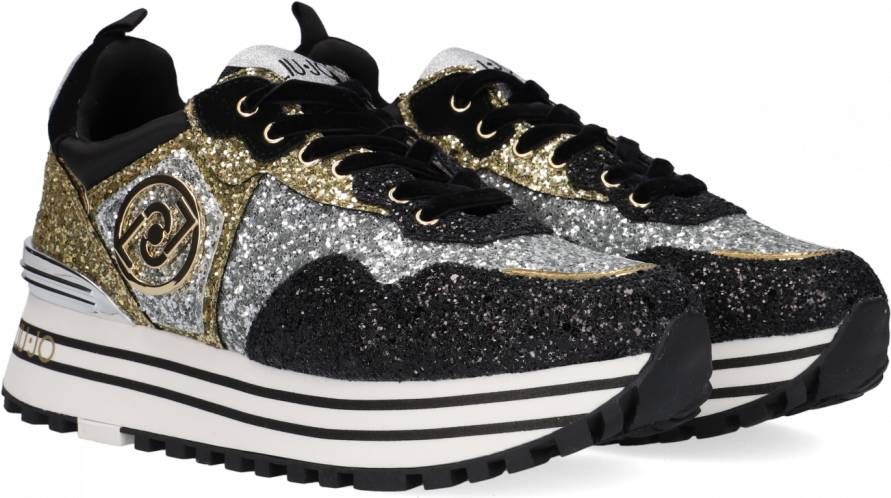 Liu Jo Zilveren Lage Sneakers Maxi Wonder 1 Schoenen