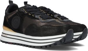 Liu Jo Maxi Wonder 01 suède sneakers zwart multi