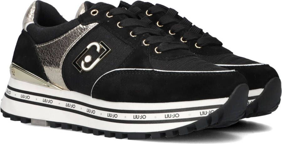 Liu-Jo Wonder 20 Sneaker Dames Suede Leder Black Light Gold