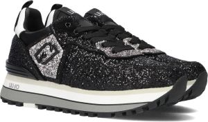 Liu Jo Maxi Wonder Glitter Sneaker 24 Zwart Zilver Zwart Heren