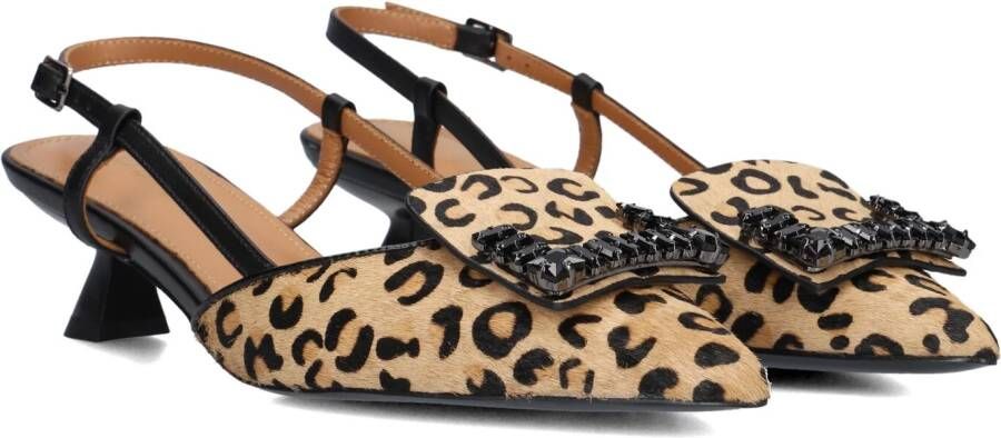 LODI Slingbacks Dames Da5502-p Maat: 41 Materiaal: Leer Kleur: Beige
