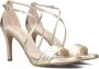 Lodi Sandalen Dames Damesschoenen Leer Naaldhak hoogte 8 cm Idaire met Goud - Thumbnail 1