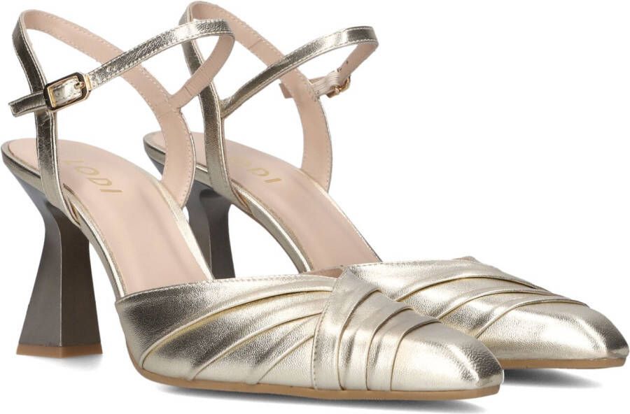 Lodi Gouden Puntige Neus Sandalen Gray Dames