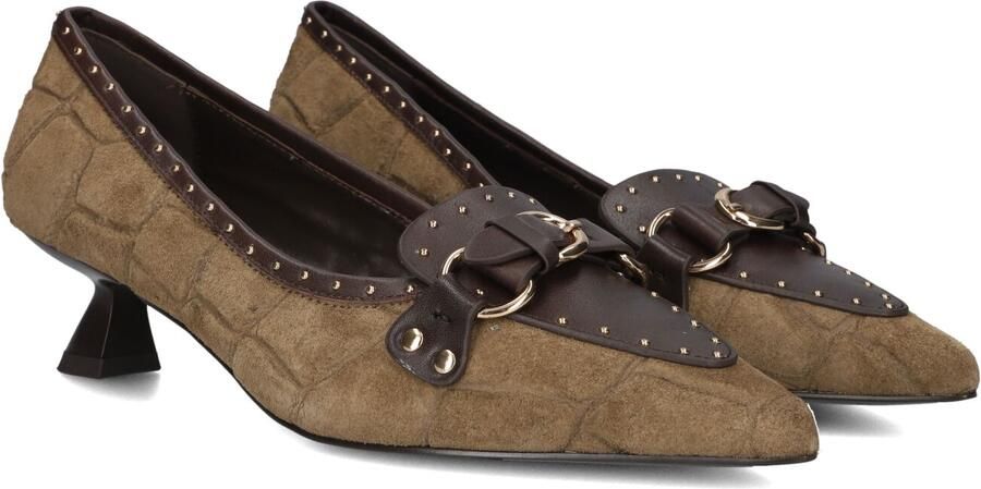 LODI Pumps Dames A-casion Suède Bruin
