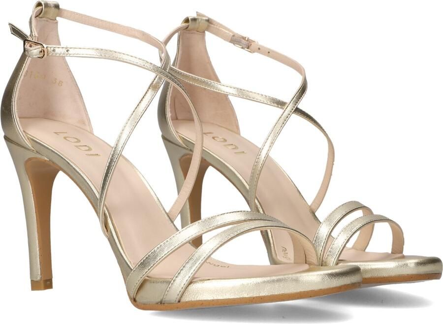 LODI Hakken Dames Inriko-x Maat: 36 Materiaal: Leer Kleur: Goudkleurig