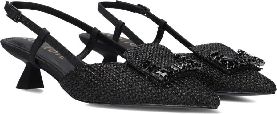 LODI Slingbacks Dames Da5502 Maat: 39 Materiaal: Textiel Kleur: Zwart