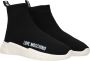 Love Moschino Lente Zomer Dames Sneakers met Rubberen Zool Black Dames - Thumbnail 1