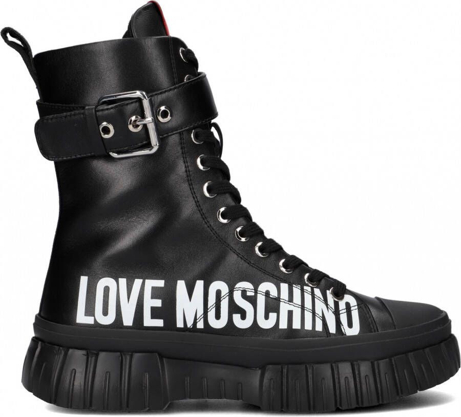 Love Moschino Zwarte Veterboots Ja15695