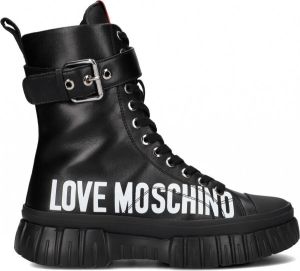 Love Moschino Ja15695 Veterboots Laarzen Met Veters Dames Zwart