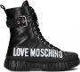 Love Moschino Ja15695 Veterboots Laarzen Met Veters Dames Zwart - Thumbnail 1