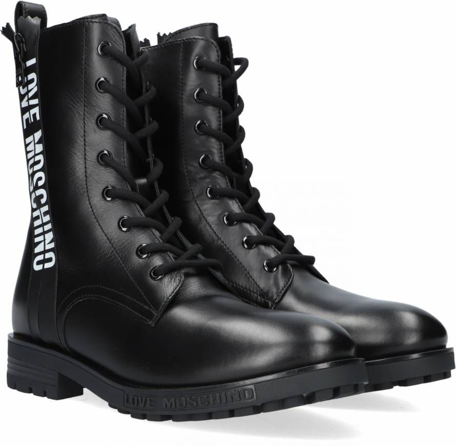 Love Moschino Zwarte Veterboots Ja24184g0d