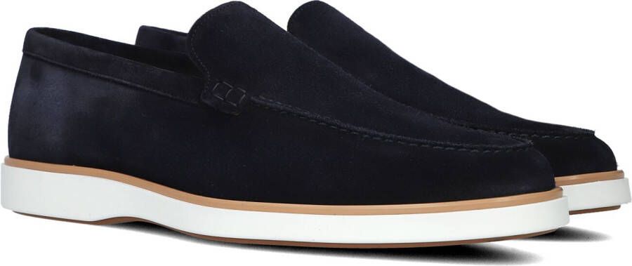Magnanni Instappers Heren Instapschoenen Herenschoenen Suède 25117 creme zool Blauw