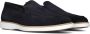 Magnanni Instappers Heren Instapschoenen Herenschoenen Suède 25117 witte zool Blauw - Thumbnail 1
