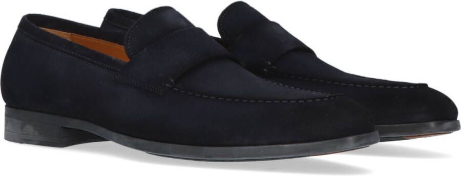 Magnanni Donkerblauwe Suède Loafer Klassieke Stijl Blue Heren