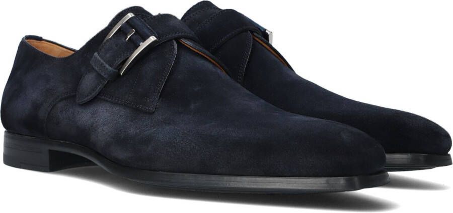 Magnanni Instappers Heren Gespschoenen Herenschoenen Suède 16618 Blauw combi