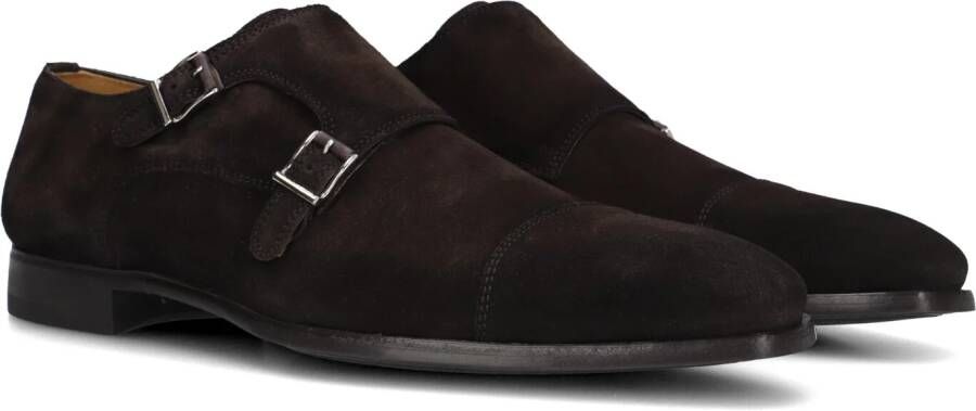 Magnanni Instappers Heren Gespschoenen Herenschoenen Suède 16016 Blauw combi