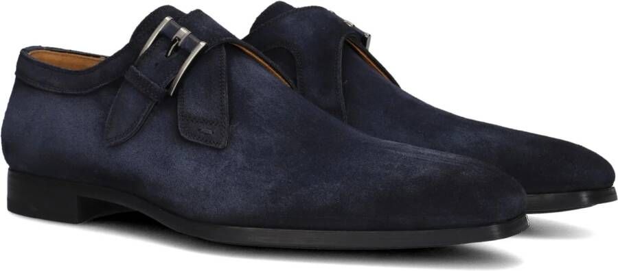 MAGNANNI Nette Schoenen Heren Sue Enkele Gesp Instap Rz Maat: 43 5 Materiaal: Suède Kleur: Blauw