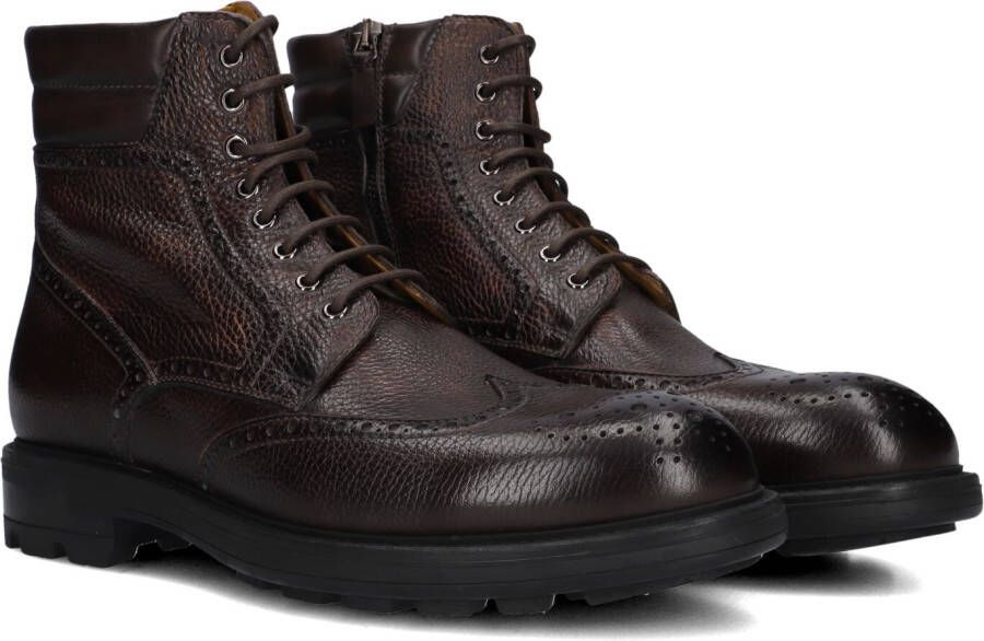 MAGNANNI Veterboots Heren 26052 Maat: 43 Materiaal: Leer Kleur: Bruin