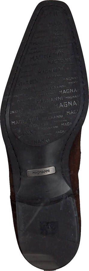 MAGNANNI Nette Schoenen Heren 19531 Maat: 44 5 Materiaal: Suède Kleur: Cognac