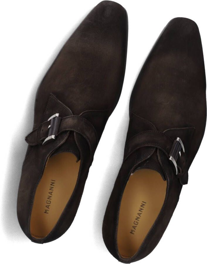 MAGNANNI Nette Schoenen Heren 19531 Maat: 46 Materiaal: Suède Kleur: Bruin