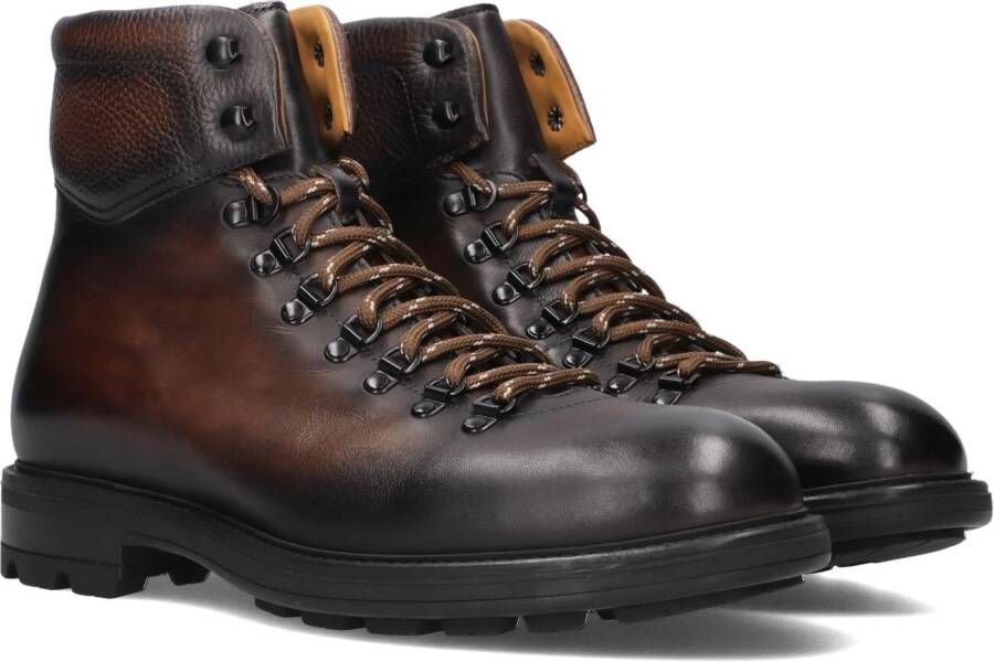 MAGNANNI Veterboots Dames 25407 Maat: 44 Materiaal: Leer Kleur: Bruin