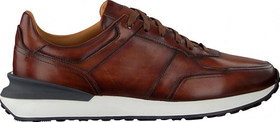 MAGNANNI Lage Sneakers Heren 22927 Maat: 44 Materiaal: Leer Kleur: Cognac