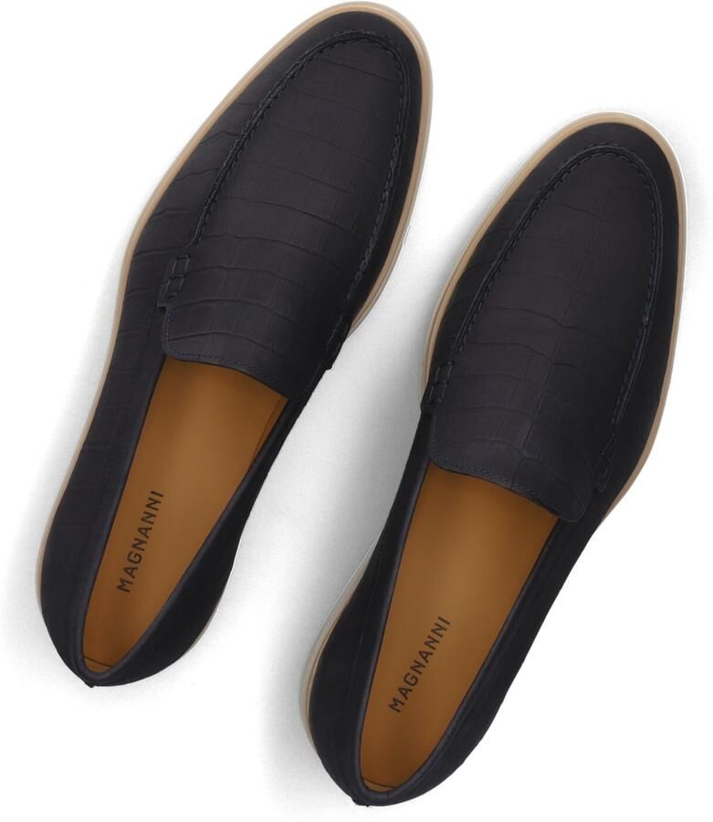 MAGNANNI Loafers Heren 25117 Maat: 45 Materiaal: Leer Kleur: Blauw - Foto 2