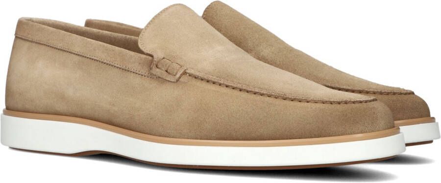 Magnanni Instappers Heren Instapschoenen Herenschoenen Suède 25117 creme zool Taupe