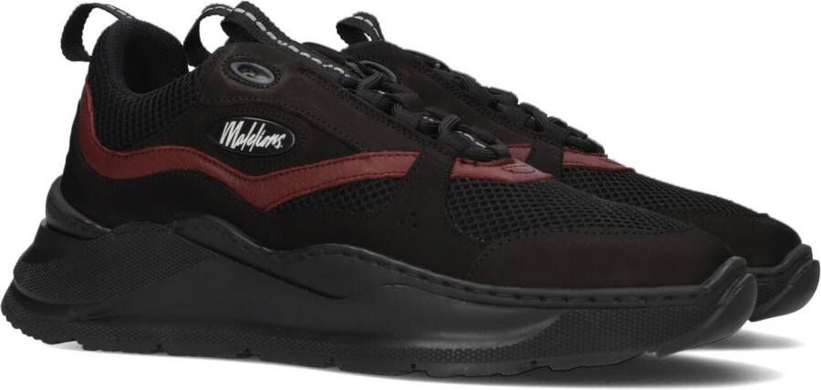 Malelions Zwarte Lage Sneakers Men Mesh Runner