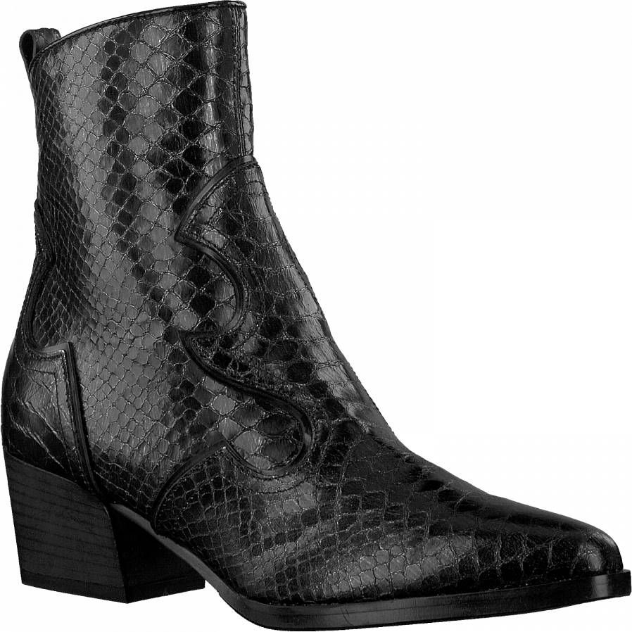 Maripe Dames Enkellaarsjes 31006 Zwart - Schoenen.nl
