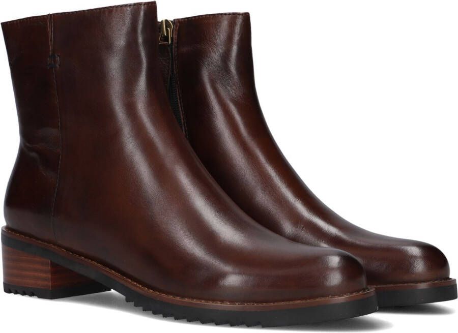 MARLOU Gg410 Enkellaarsjes Enkelboots met rits Dames Bruin