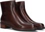 MARLOU Gg410 Enkellaarsjes Enkelboots met rits Dames Bruin - Thumbnail 1