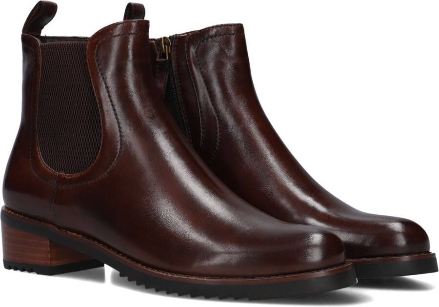 MARLOU Gg411 Enkellaarsjes Enkelboots met rits Dames Bruin