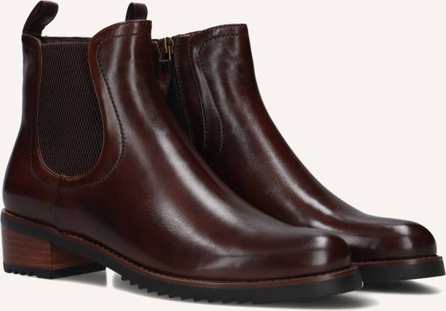 MARLOU Gg411 Enkellaarsjes Enkelboots met rits Dames Bruin