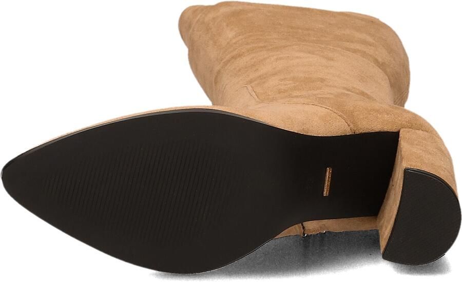 MARLOU Enkellaarsjes Enkelboots met rits Dames Camel - Foto 3