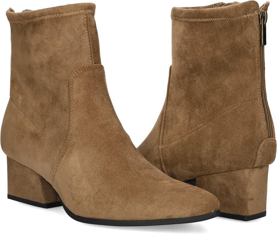 MARLOU Cshn80982 Enkellaarsjes Enkelboots met rits Dames Cognac - Foto 3