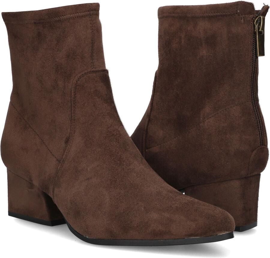 MARLOU Cshn80982 Enkellaarsjes Enkelboots met rits Dames Bruin - Foto 2
