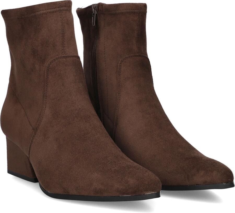 MARLOU Cshn80982 Enkellaarsjes Enkelboots met rits Dames Bruin - Foto 5