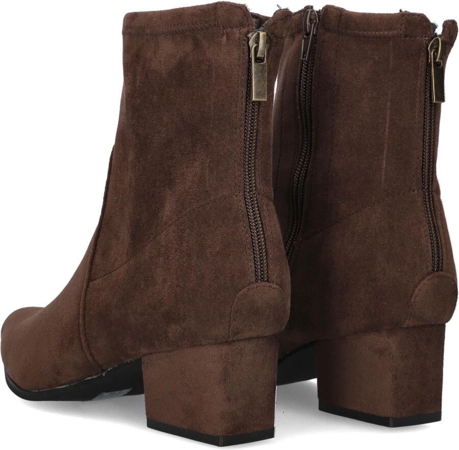 MARLOU Cshn80982 Enkellaarsjes Enkelboots met rits Dames Bruin - Foto 3