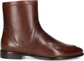 MARLOU Gg503 Enkellaarsjes Enkelboots met rits Dames Cognac - Cognac