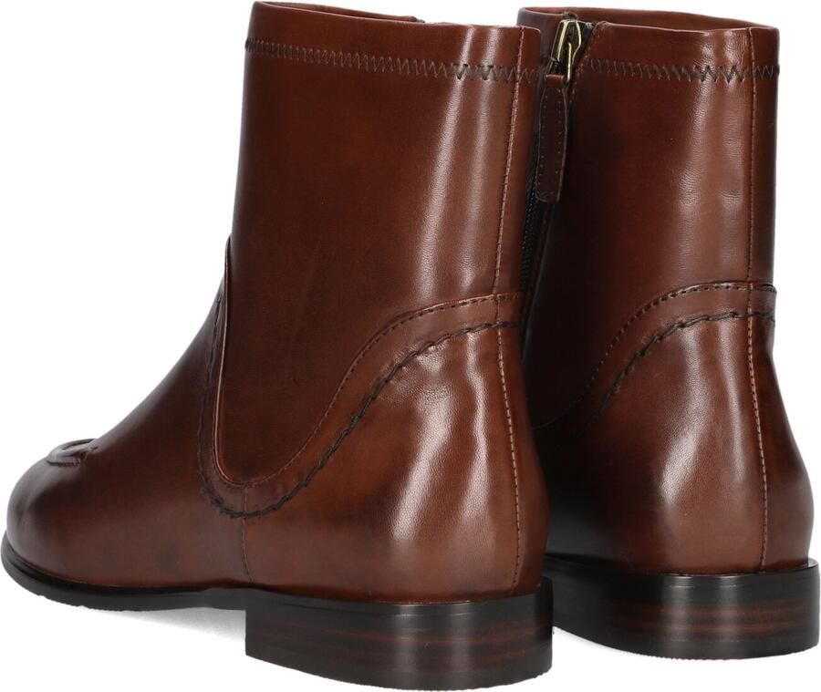 MARLOU Gg503 Enkellaarsjes Enkelboots met rits Dames Cognac - Foto 2