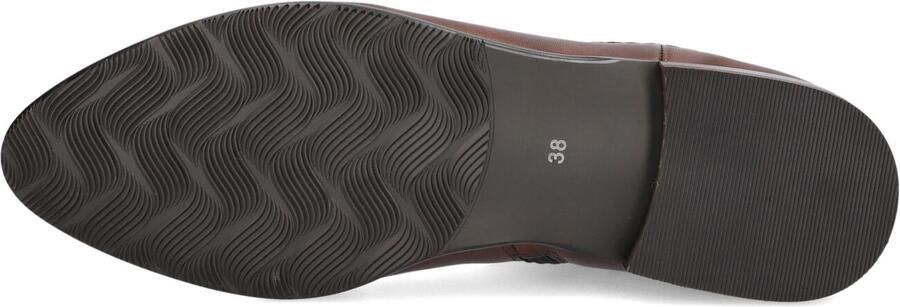 MARLOU Gg503 Enkellaarsjes Enkelboots met rits Dames Cognac - Foto 3