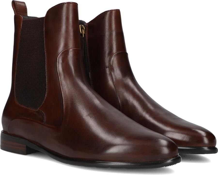 MARLOU Gg506 Enkellaarsjes Enkelboots met rits Dames Bruin - Foto 5
