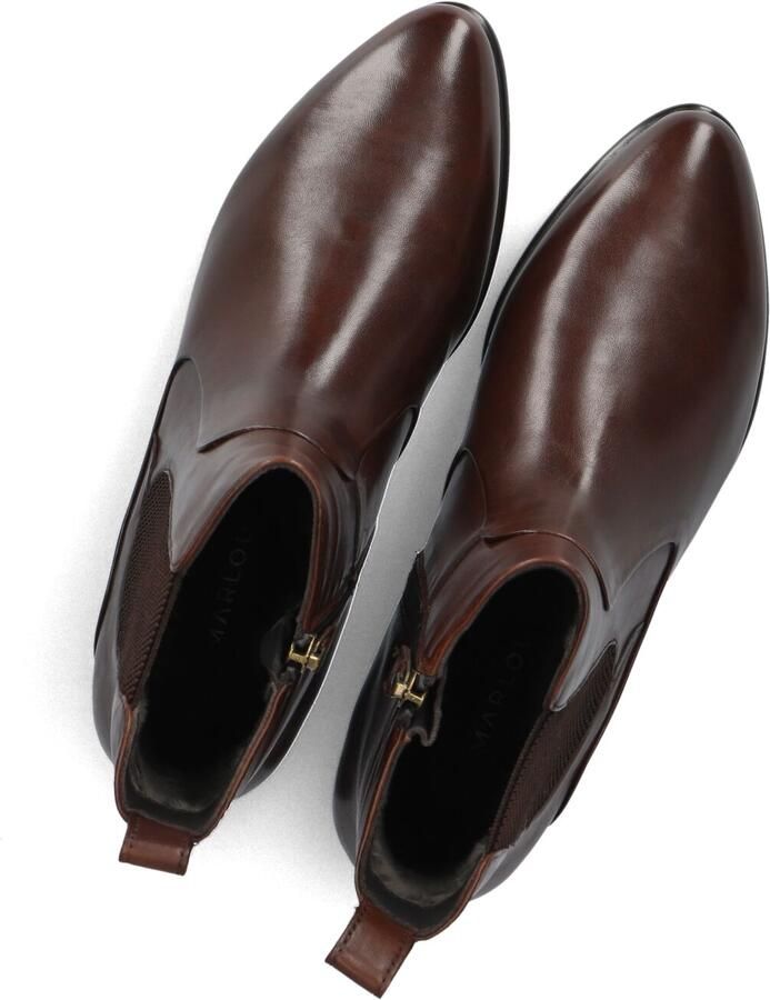 MARLOU Gg506 Enkellaarsjes Enkelboots met rits Dames Bruin - Foto 3