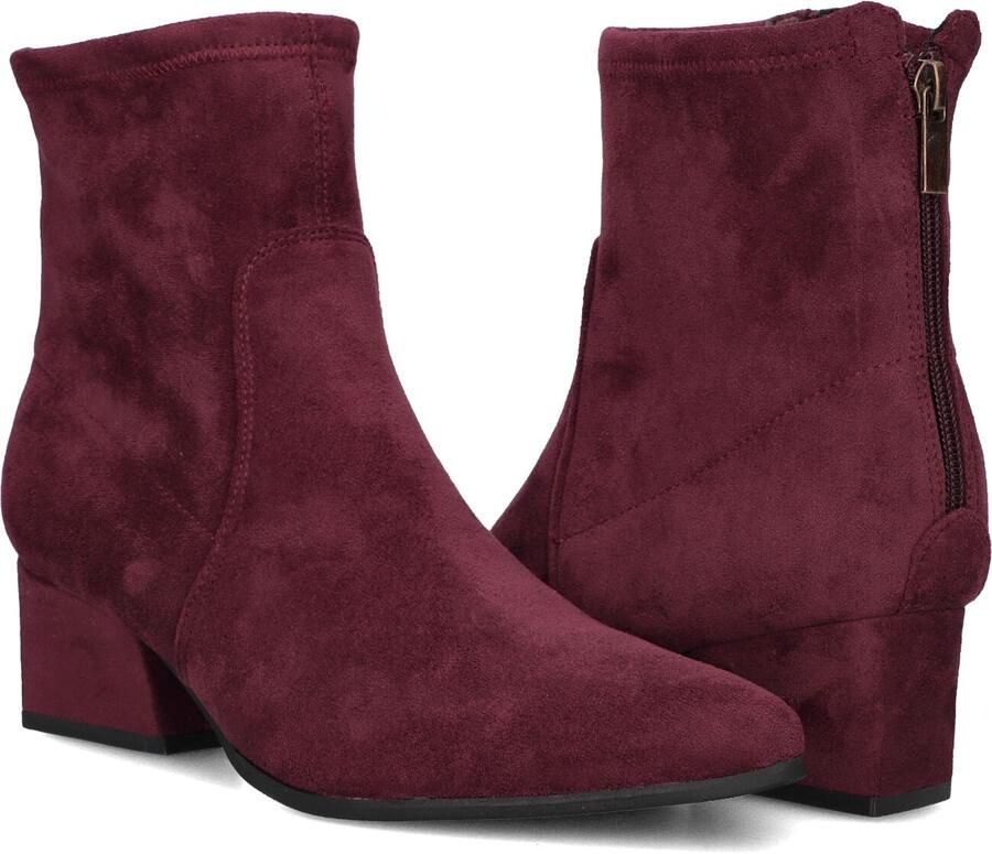 MARLOU Cshn80982 Enkellaarsjes Enkelboots met rits Dames Bordeaux - Foto 2