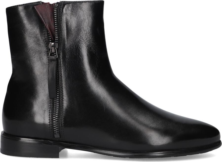 MARLOU Gg504 Enkellaarsjes Enkelboots met rits Dames Zwart