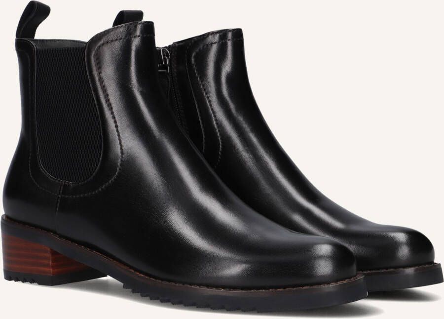 MARLOU Gg411 Enkellaarsjes Enkelboots met rits Dames Zwart