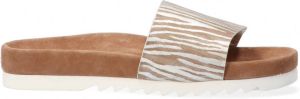 Maruti Berlin Leather Womens Zebra Beige Silver