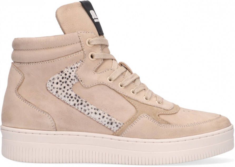 Maruti Mona Hoge sneakers Dames Beige - Schoenen.nl