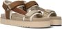Maruti Beau Textile Dames Sandalen Bruin - Thumbnail 1